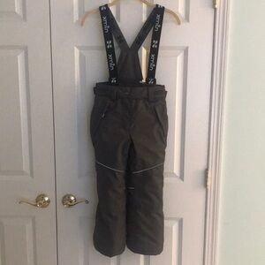 XMTN Snow Ski Bib Pants with Removable Logo Elastic Straps Gray 6 Girl’s